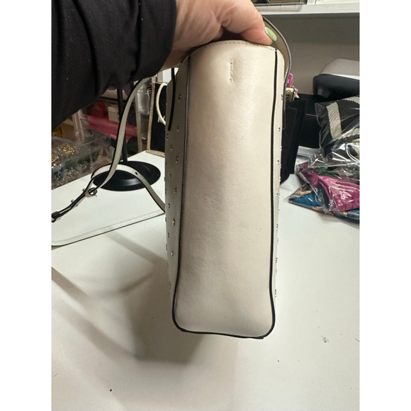 Women's Jimmy Choo Crossbody Bag White Silver Studded One Size - Picture 4 of 14